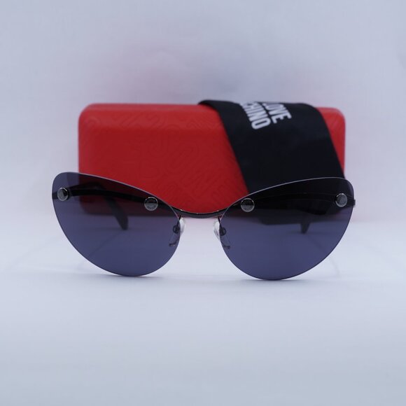 Final Price! Moschino MOS082/S 0V81 IR Black/Grey Sunglasses - Picture 2 of 10